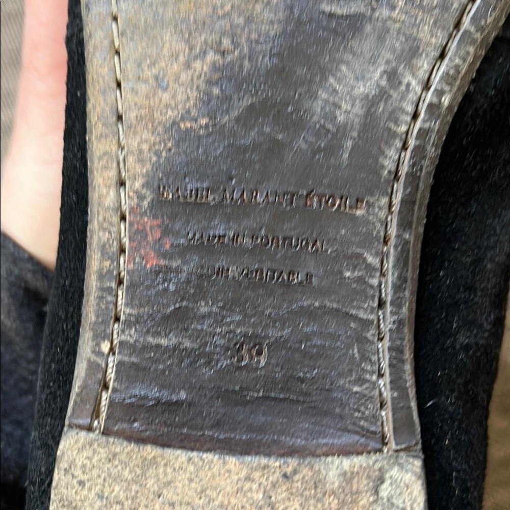 Black suede Isabel Marant chelsea boots 39 - Picture 4 of 10